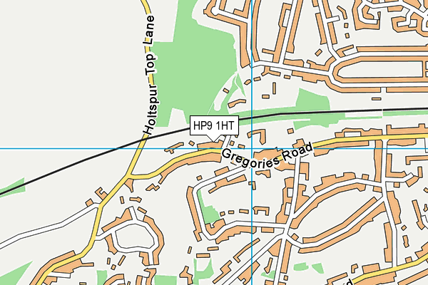 HP9 1HT map - OS VectorMap District (Ordnance Survey)