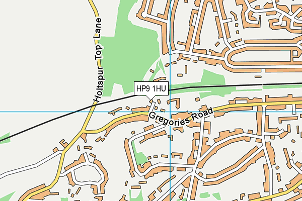 HP9 1HU map - OS VectorMap District (Ordnance Survey)