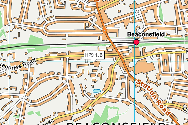 HP9 1JB map - OS VectorMap District (Ordnance Survey)