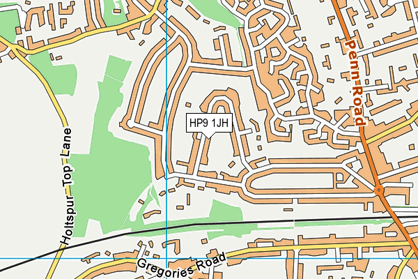 HP9 1JH map - OS VectorMap District (Ordnance Survey)