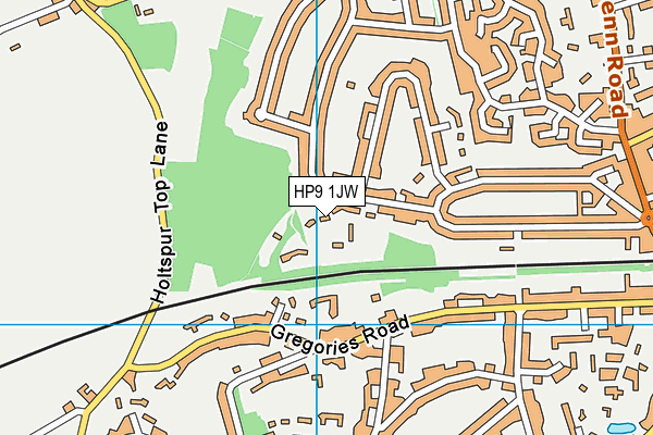 HP9 1JW map - OS VectorMap District (Ordnance Survey)