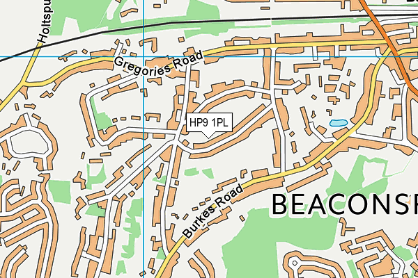 HP9 1PL map - OS VectorMap District (Ordnance Survey)