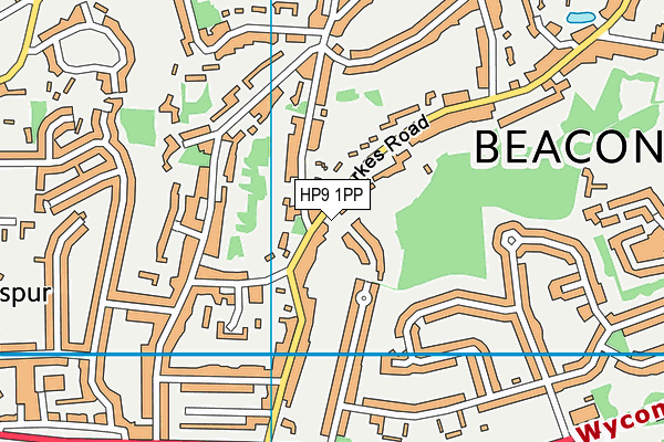 HP9 1PP map - OS VectorMap District (Ordnance Survey)