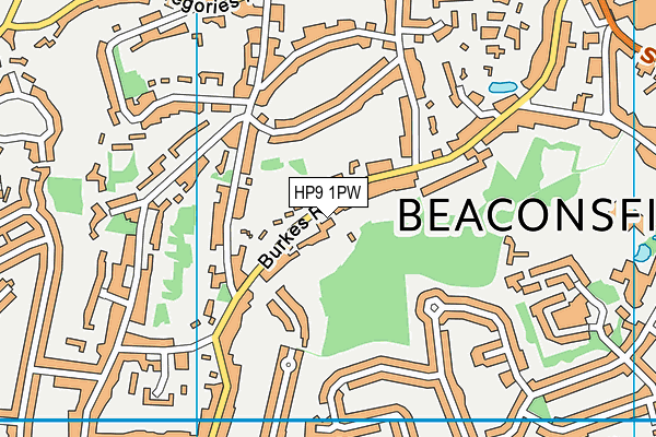HP9 1PW map - OS VectorMap District (Ordnance Survey)