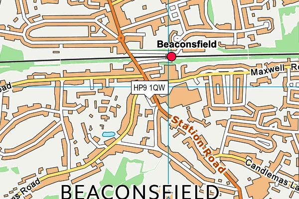 HP9 1QW map - OS VectorMap District (Ordnance Survey)