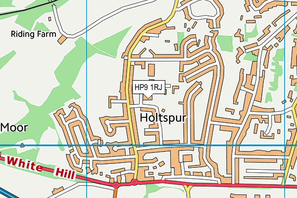 The Beacon Sports Centre And Theatre map (HP9 1RJ) - OS VectorMap District (Ordnance Survey)