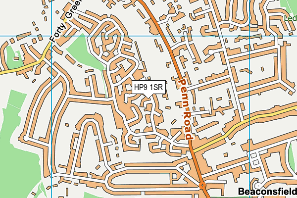 HP9 1SR map - OS VectorMap District (Ordnance Survey)