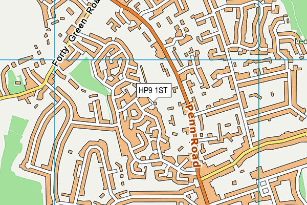 HP9 1ST map - OS VectorMap District (Ordnance Survey)