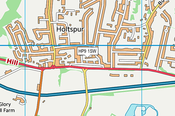 HP9 1SW map - OS VectorMap District (Ordnance Survey)