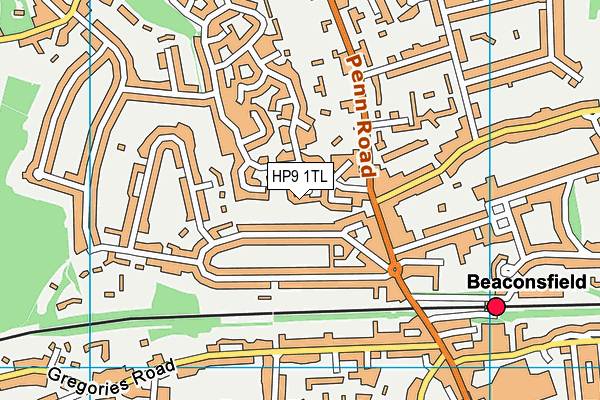 HP9 1TL map - OS VectorMap District (Ordnance Survey)