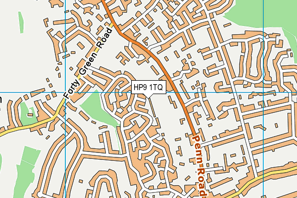 HP9 1TQ map - OS VectorMap District (Ordnance Survey)