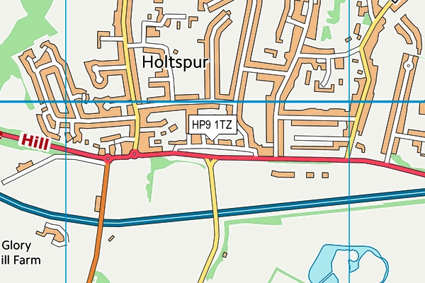 HP9 1TZ map - OS VectorMap District (Ordnance Survey)