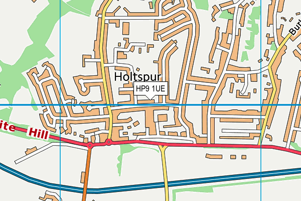 HP9 1UE map - OS VectorMap District (Ordnance Survey)