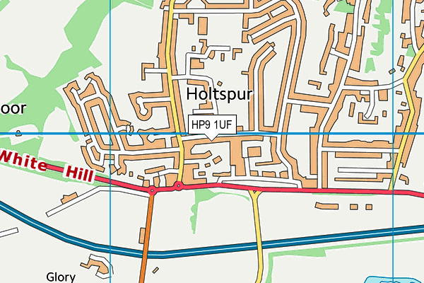 HP9 1UF map - OS VectorMap District (Ordnance Survey)