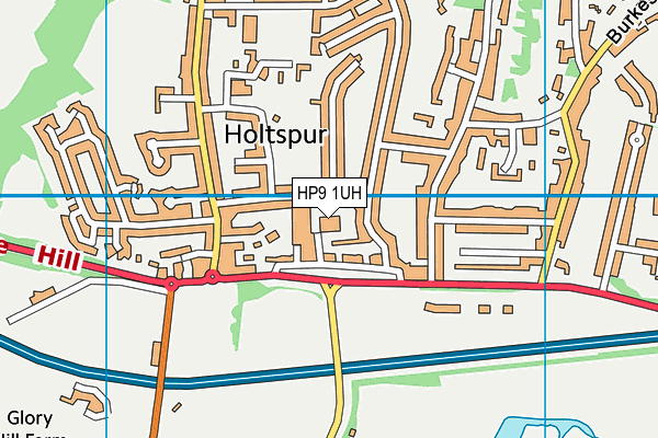 HP9 1UH map - OS VectorMap District (Ordnance Survey)