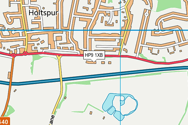 HP9 1XB map - OS VectorMap District (Ordnance Survey)