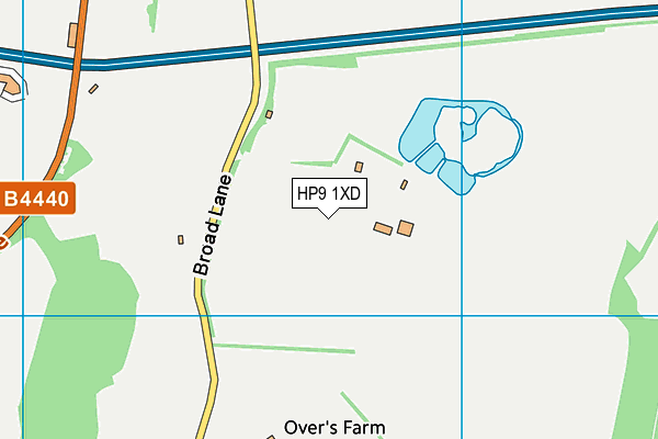 HP9 1XD map - OS VectorMap District (Ordnance Survey)