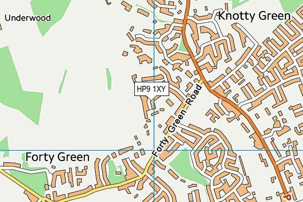 HP9 1XY map - OS VectorMap District (Ordnance Survey)