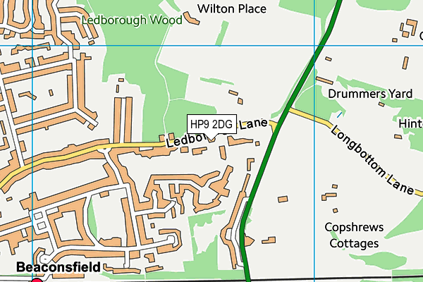 HP9 2DG map - OS VectorMap District (Ordnance Survey)