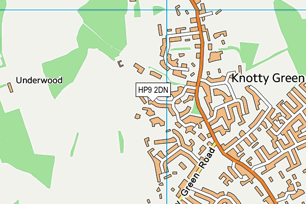 HP9 2DN map - OS VectorMap District (Ordnance Survey)