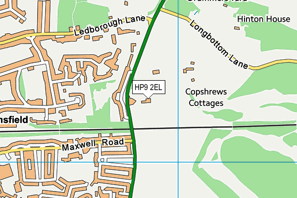 HP9 2EL map - OS VectorMap District (Ordnance Survey)