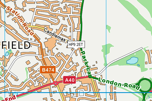 HP9 2ET map - OS VectorMap District (Ordnance Survey)