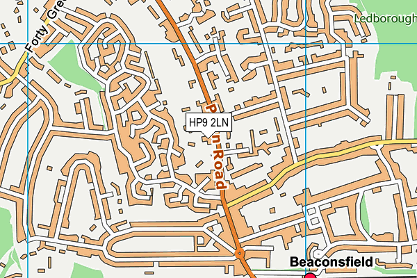 HP9 2LN map - OS VectorMap District (Ordnance Survey)