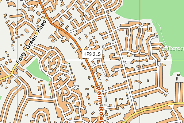 HP9 2LS map - OS VectorMap District (Ordnance Survey)