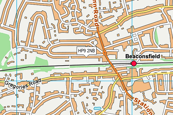 HP9 2NB map - OS VectorMap District (Ordnance Survey)