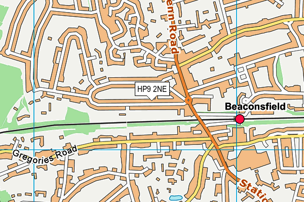 HP9 2NE map - OS VectorMap District (Ordnance Survey)