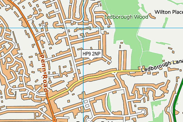 HP9 2NP map - OS VectorMap District (Ordnance Survey)