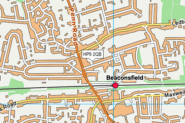 HP9 2QB map - OS VectorMap District (Ordnance Survey)