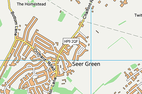 HP9 2QF map - OS VectorMap District (Ordnance Survey)