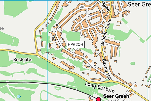 HP9 2QH map - OS VectorMap District (Ordnance Survey)