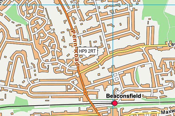 HP9 2RT map - OS VectorMap District (Ordnance Survey)