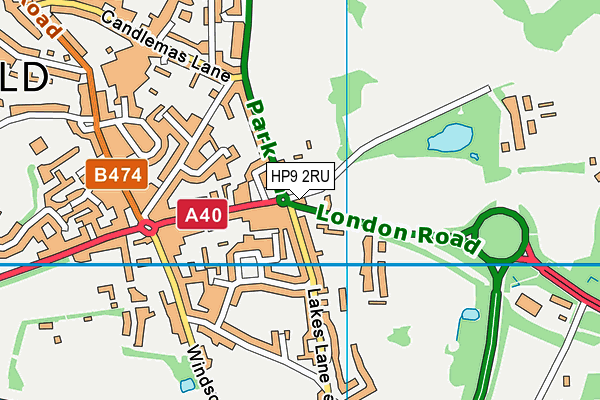 Wilton Park map (HP9 2RU) - OS VectorMap District (Ordnance Survey)
