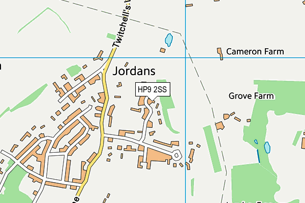 HP9 2SS map - OS VectorMap District (Ordnance Survey)