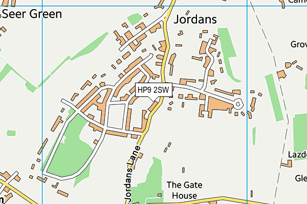 HP9 2SW map - OS VectorMap District (Ordnance Survey)