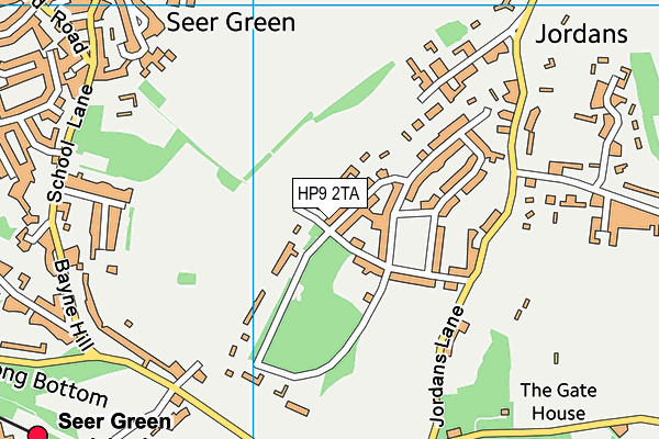 HP9 2TA map - OS VectorMap District (Ordnance Survey)