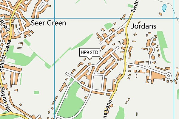 HP9 2TD map - OS VectorMap District (Ordnance Survey)