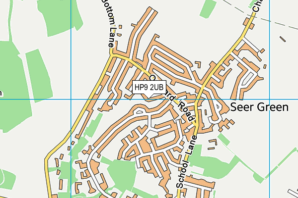 HP9 2UB map - OS VectorMap District (Ordnance Survey)