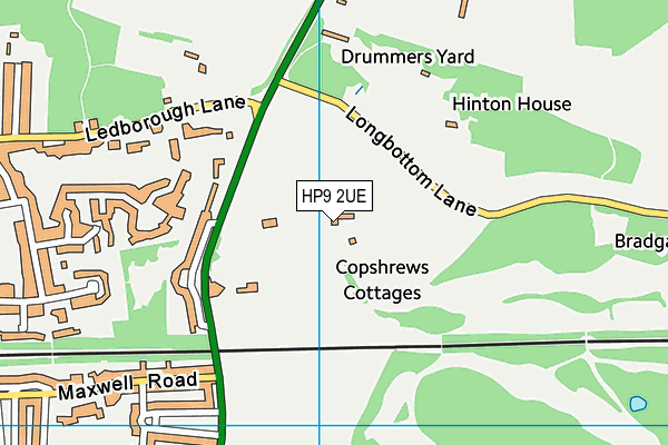 HP9 2UE map - OS VectorMap District (Ordnance Survey)