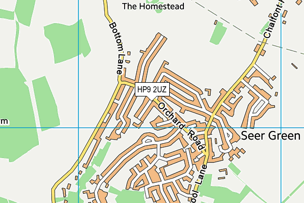 HP9 2UZ map - OS VectorMap District (Ordnance Survey)