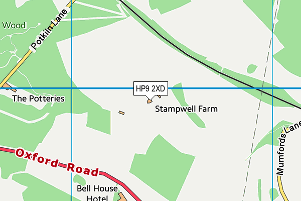 HP9 2XD map - OS VectorMap District (Ordnance Survey)