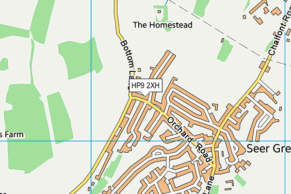 HP9 2XH map - OS VectorMap District (Ordnance Survey)