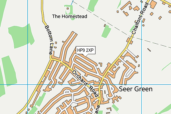 HP9 2XP map - OS VectorMap District (Ordnance Survey)