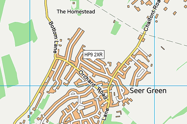 HP9 2XR map - OS VectorMap District (Ordnance Survey)
