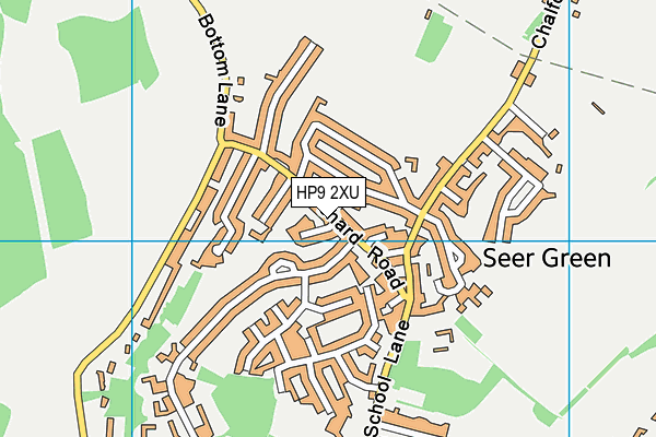 HP9 2XU map - OS VectorMap District (Ordnance Survey)
