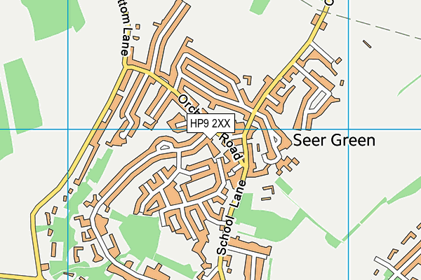 HP9 2XX map - OS VectorMap District (Ordnance Survey)