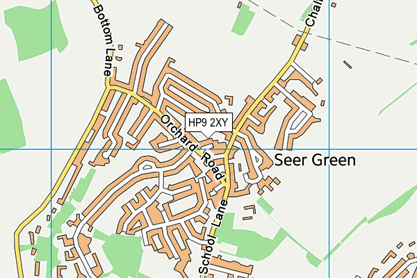 HP9 2XY map - OS VectorMap District (Ordnance Survey)